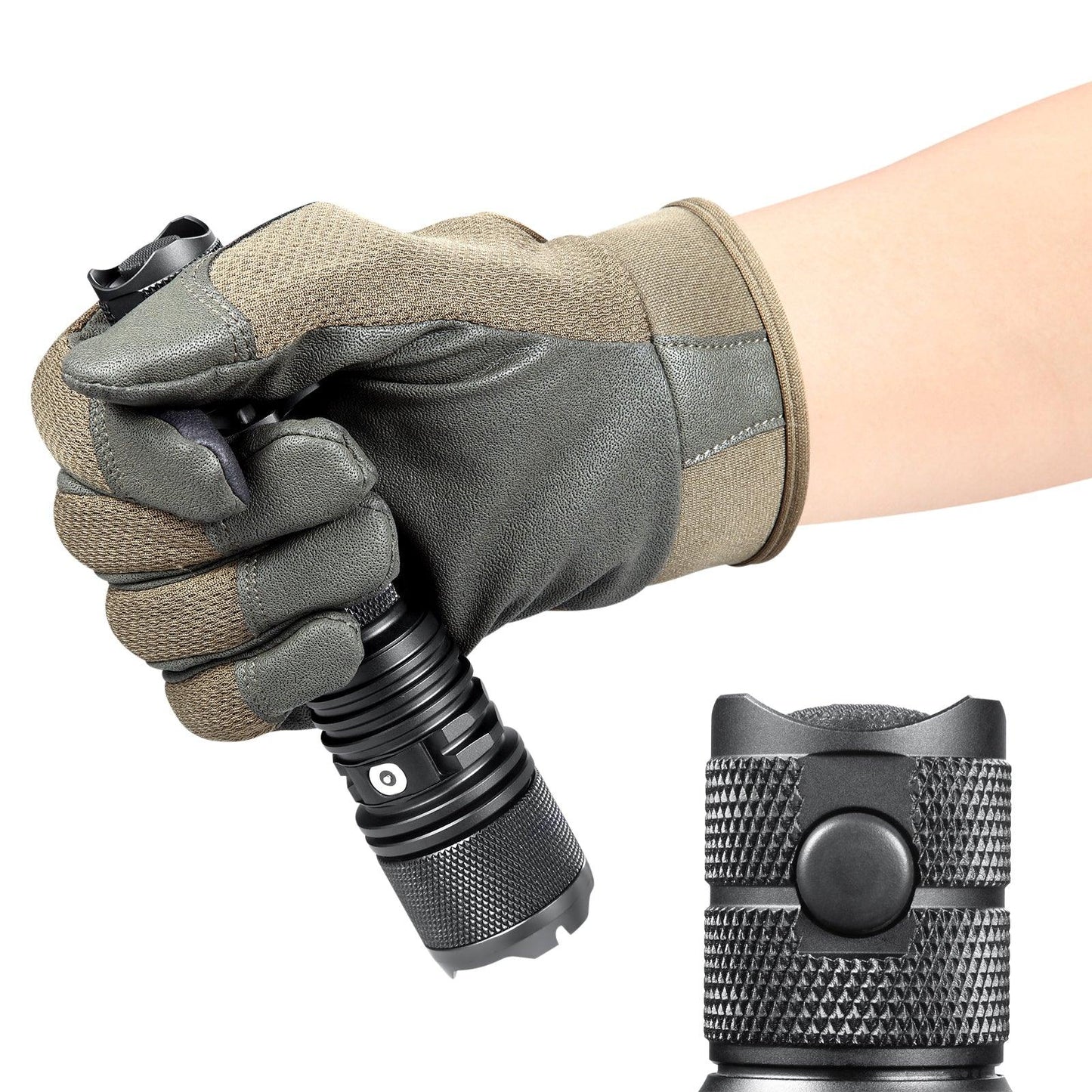 Powertac Warrior Gen5 LT-(Long Throw) - 3050 Lumen Tactical Flashlight -.