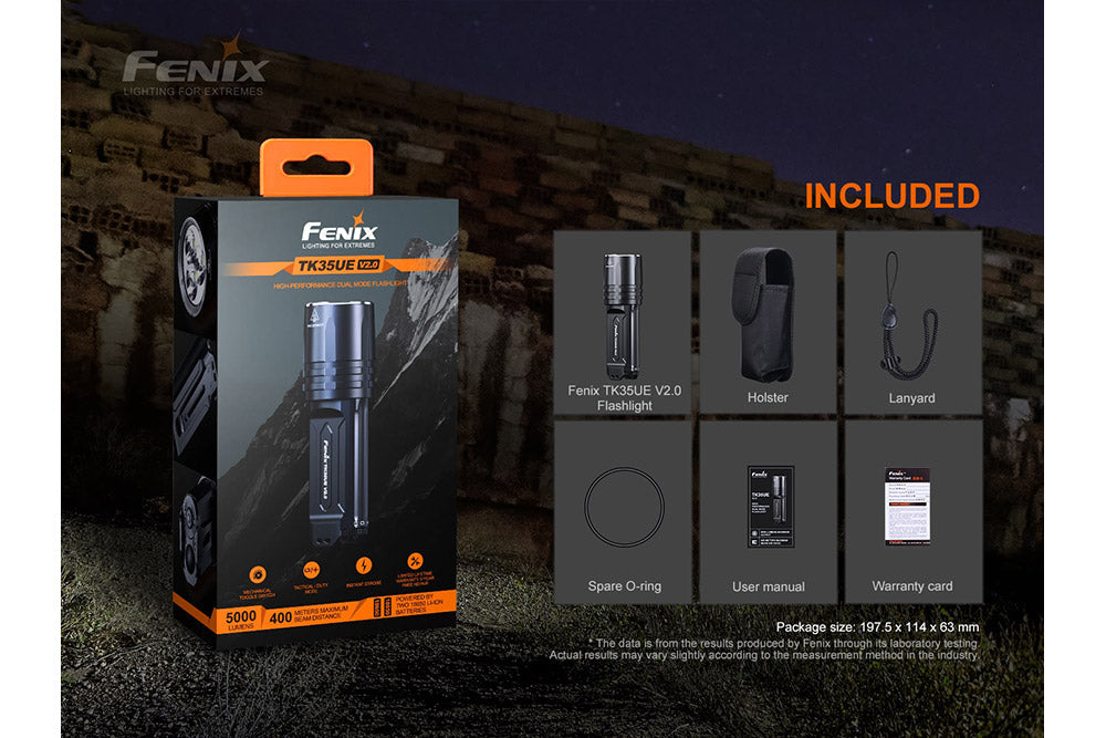 Fenix Tactical Flashlight - 5000 Lumens