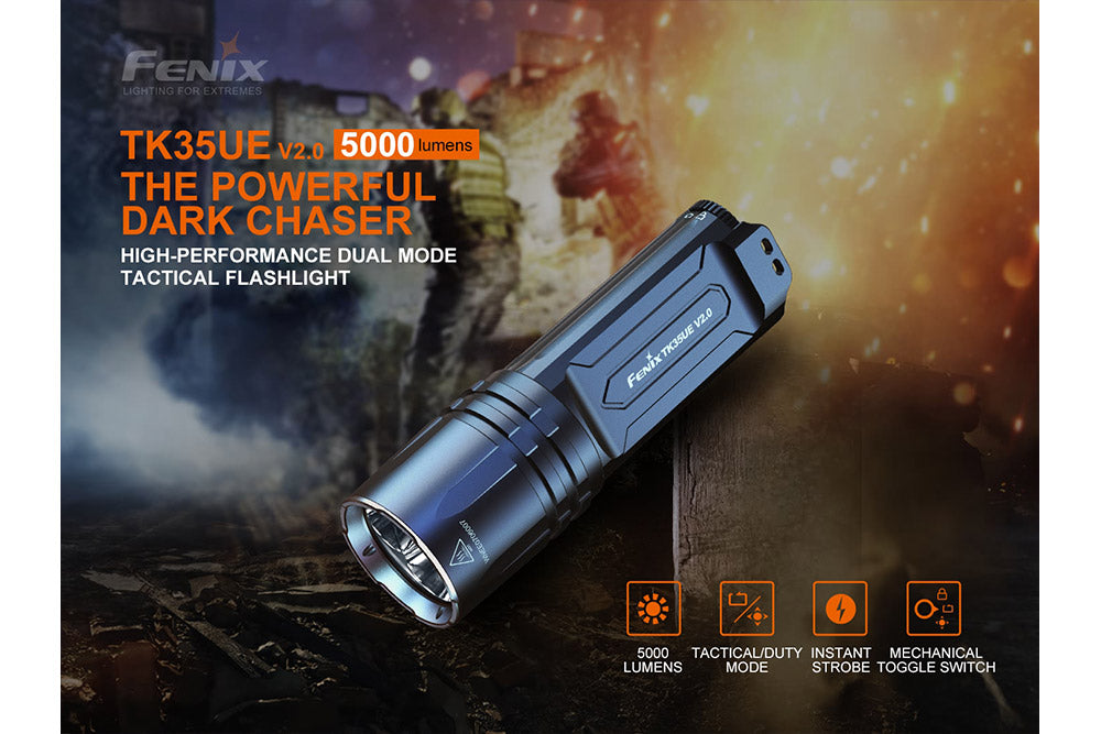 Fenix Tactical Flashlight - 5000 Lumens