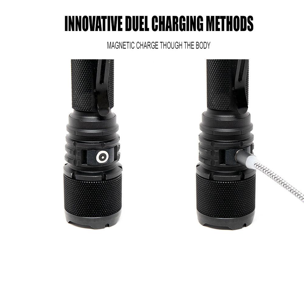 Powertac Warrior Gen5 LT-(Long Throw) - 3050 Lumen Tactical Flashlight -.